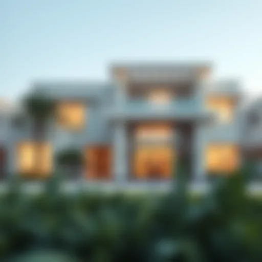 Contemporary Luxury Villa in Abu Dhabi Exterior view of a luxury villa in Abu Dhabi showcasing contemporary architecture