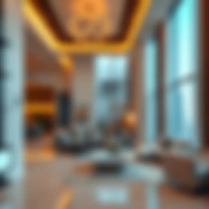 Modern Interior of a Luxury Apartment Lavish interior of a luxury apartment featuring modern design elements