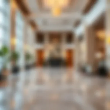 Cozy Hotel Lobby Along Sheikh Zayed Road Cozy hotel lobby with welcoming atmosphere