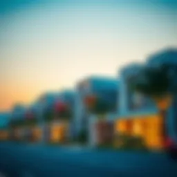 Stunning view of Al Gadeer community showcasing its modern architecture