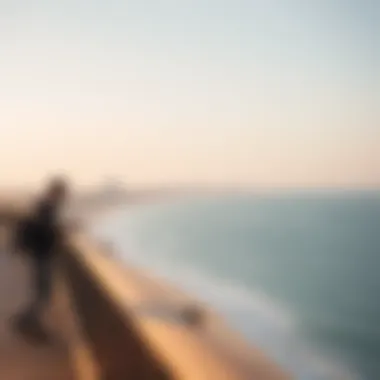 Coastal Beauty of Al Heera Beach A panoramic view of Al Heera Beach's coastline