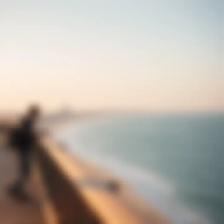 Coastal Beauty of Al Heera Beach A panoramic view of Al Heera Beach's coastline