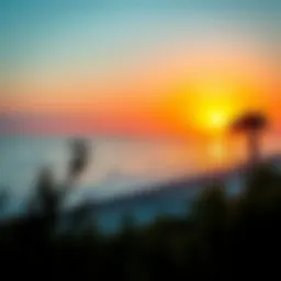 Breathtaking view of Al Heera Beach at sunset