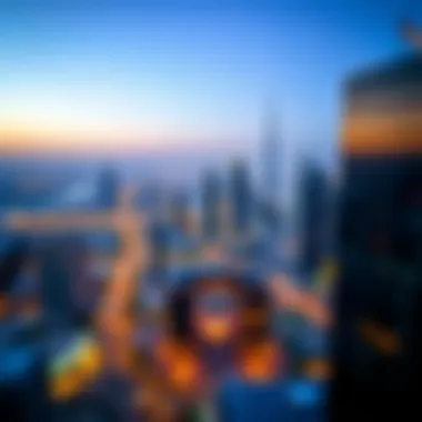 Breathtaking Skyline Views from Al Maya DIFC Panoramic view of Dubai's skyline from Al Maya DIFC
