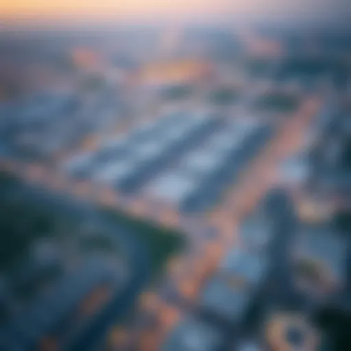 Aerial view of Al Qusais Industrial Area 5 showcasing its layout