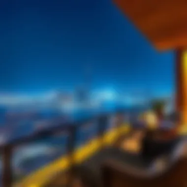 Breathtaking Skyline Views from the Balcony Stunning skyline view from the hotel balcony