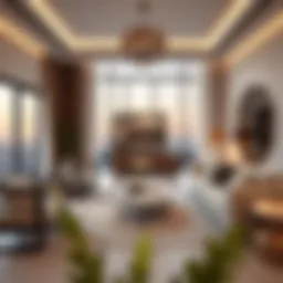 Luxurious living space at Beach Oasis Azizi