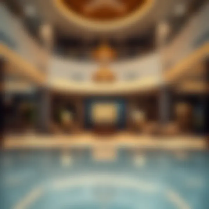 Welcoming Hotel Lobby in Bur Dubai Comfortable hotel lobby with welcoming atmosphere