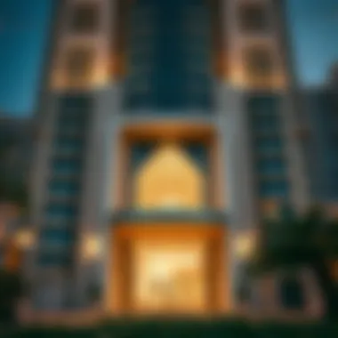 Architectural Façade of Burj Binghatti Architectural details of Burj Binghatti's façade