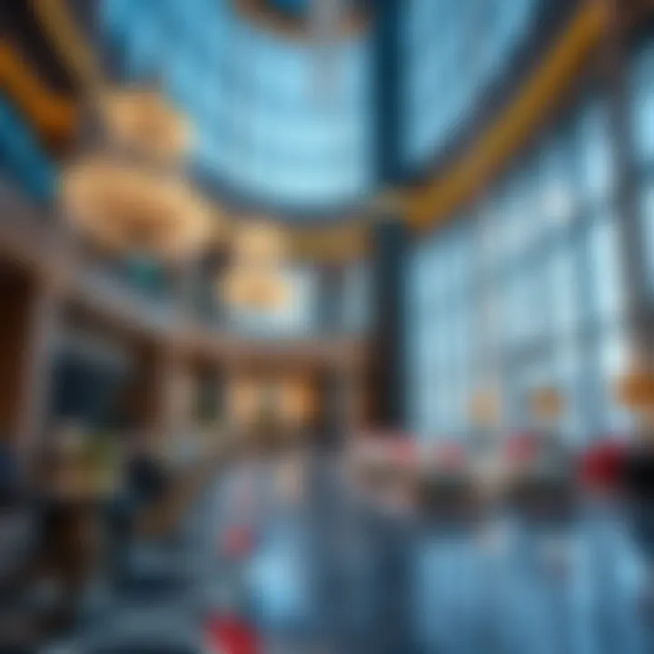 Inside Burj Khalifa: Luxury Redefined Interior shot showcasing the luxurious design elements within Burj Khalifa