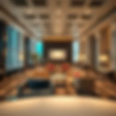 Professional Networking Space Networking area in a Dubai business lounge promoting professional connections