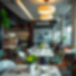 Charming atmosphere of a JBR café