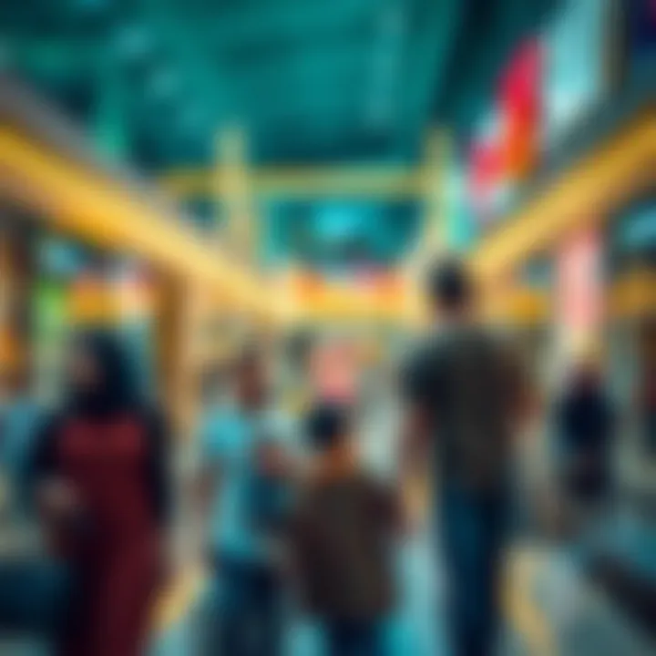 Family Shopping at Dubai Mall Family shopping experience in a vibrant mall setting