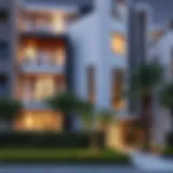 Modern apartment exterior in Karama