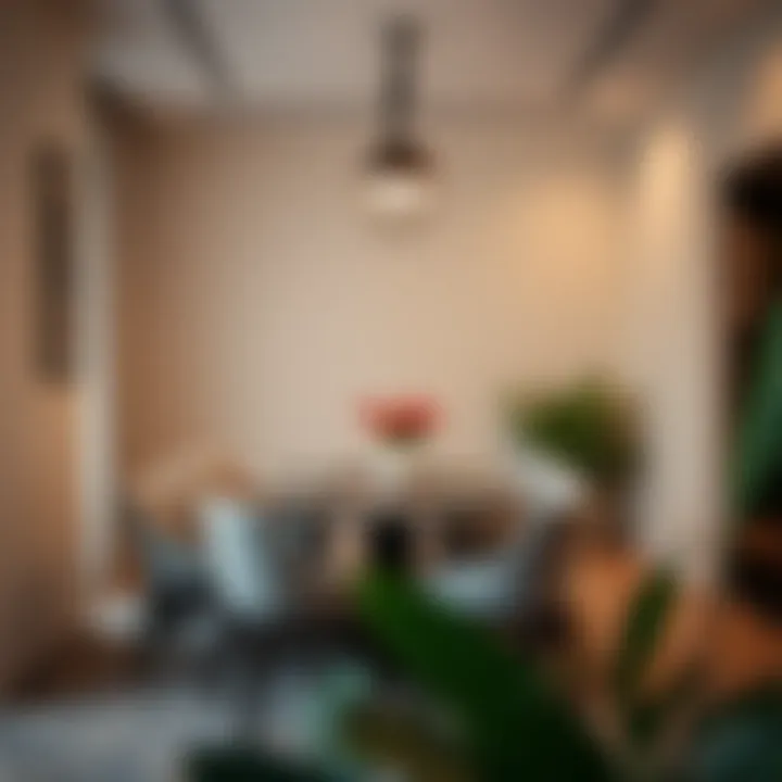 Dining Area in a Stylish Karama Rental Flat Dining area in a stylish Karama rental flat