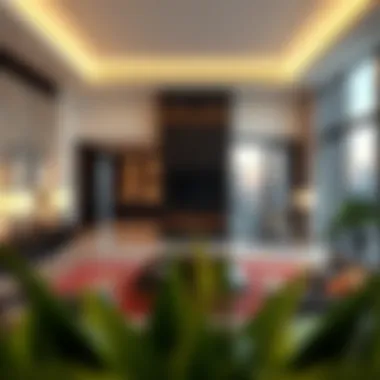 Interior rendering of luxury living spaces in One Zabeel