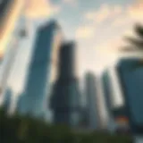 Stunning view of Creek Horizon Tower showcasing its modern architectural design