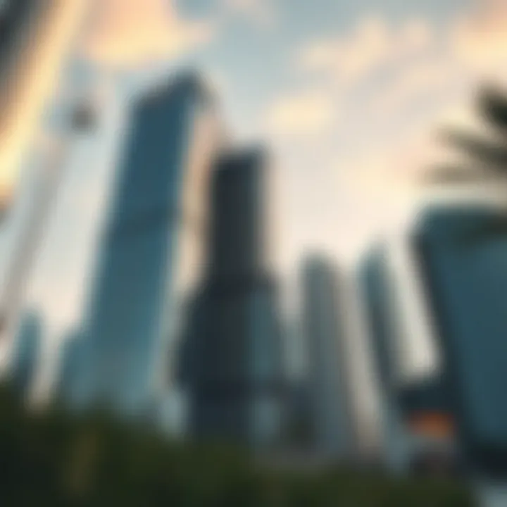 Stunning view of Creek Horizon Tower showcasing its modern architectural design