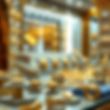 22-Carat Gold Jewelry in Dubai Glittering 22-carat gold jewelry display in Dubai market
