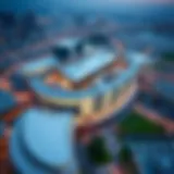Aerial view of Deira Mall showcasing its modern architecture and surrounding infrastructure
