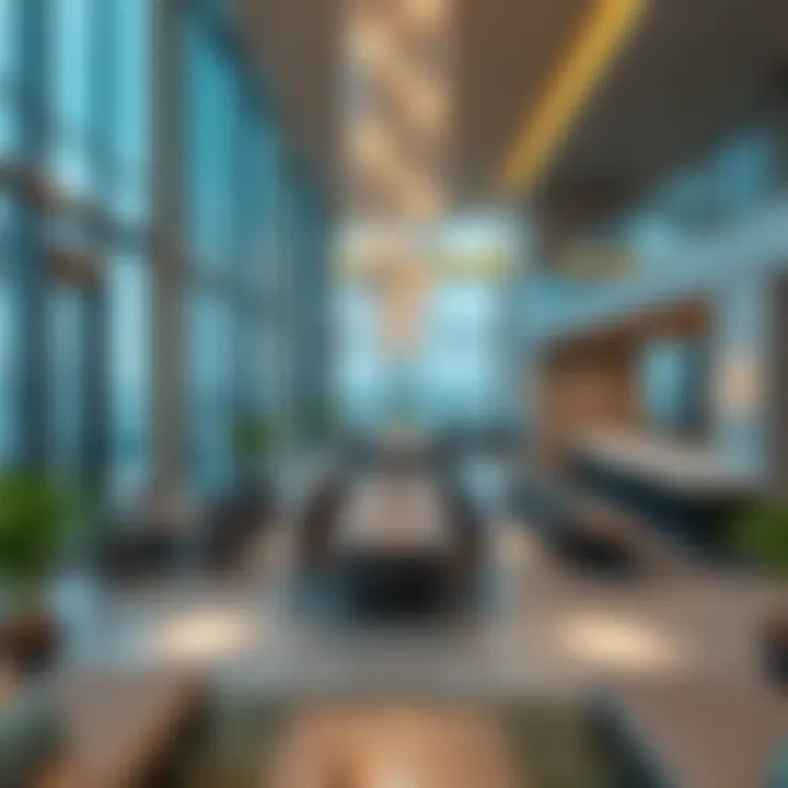 Luxurious High-Rise Amenities Luxurious amenities in a Dubai Marina high-rise