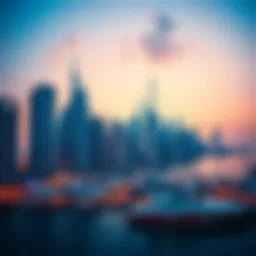 Stunning skyline view of Dubai Marina's architectural wonders