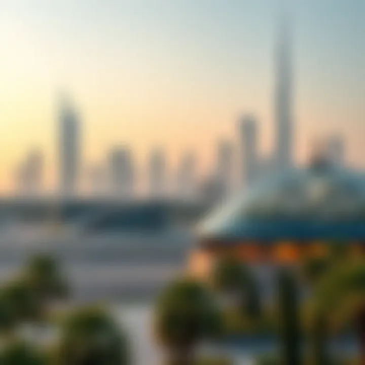 Dubai's Evolving Skyline: Glasshouses in Real Estate Dubai skyline featuring modern glasshouses in real estate