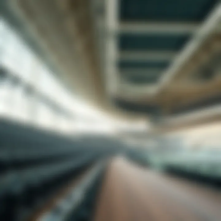 Innovative Interior Design of Dubai Tennis Stadium Interior design of the Dubai Tennis Stadium highlighting spectator seating