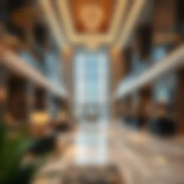 Dunya Tower Lobby Luxurious lobby interior of Dunya Tower