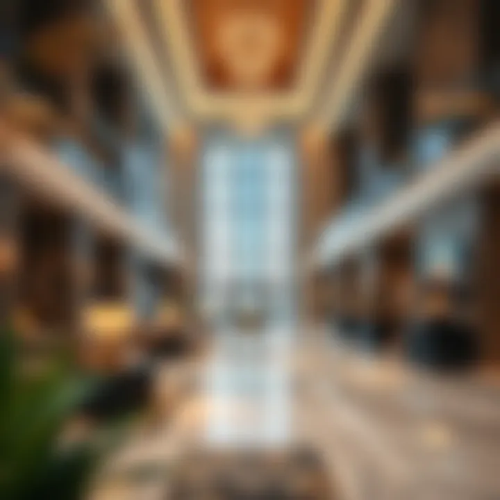 Dunya Tower Lobby Luxurious lobby interior of Dunya Tower