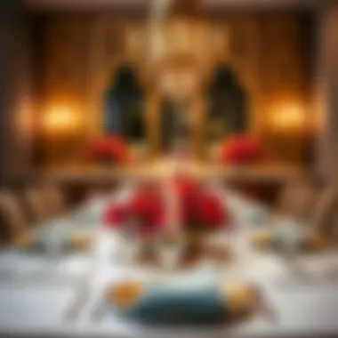 A beautifully set table for the Eid feast