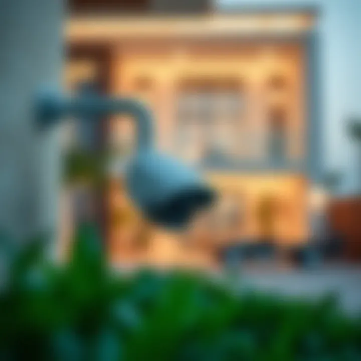Innovative Solutions for Residential Safety Modern security technology at a residential property