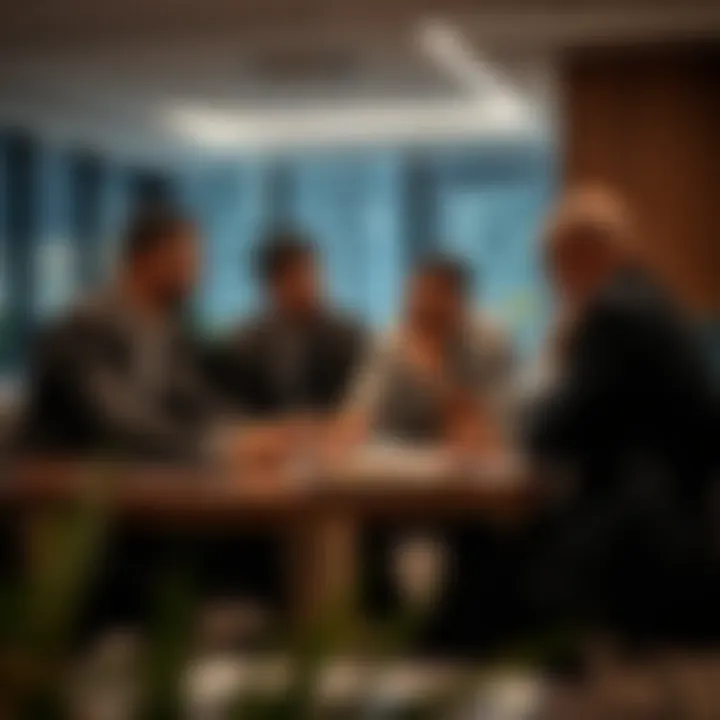 Strategic Planning in Security Services Security company team strategizing