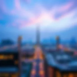 Stunning view of Dubai South skyline