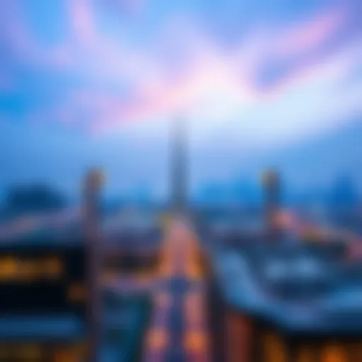 Stunning view of Dubai South skyline