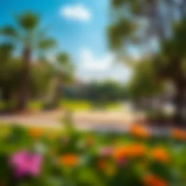 Community park in Discovery Gardens emphasizing green space and leisure