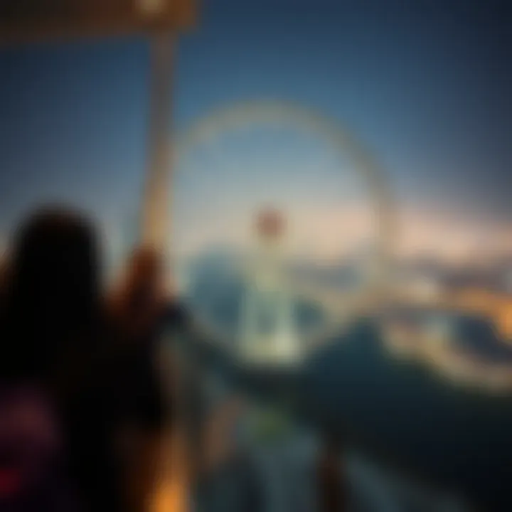 Elevated Experience: Visitors Enjoying Views from Ain Dubai Visitors enjoying breathtaking views from Ain Dubai