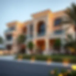 Luxurious villa exterior in Ajman