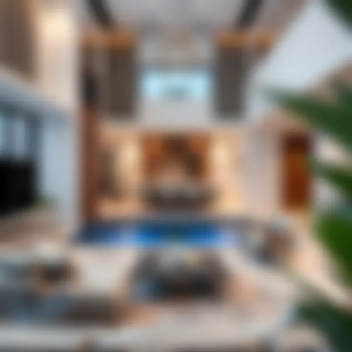 Modern interior design of a villa