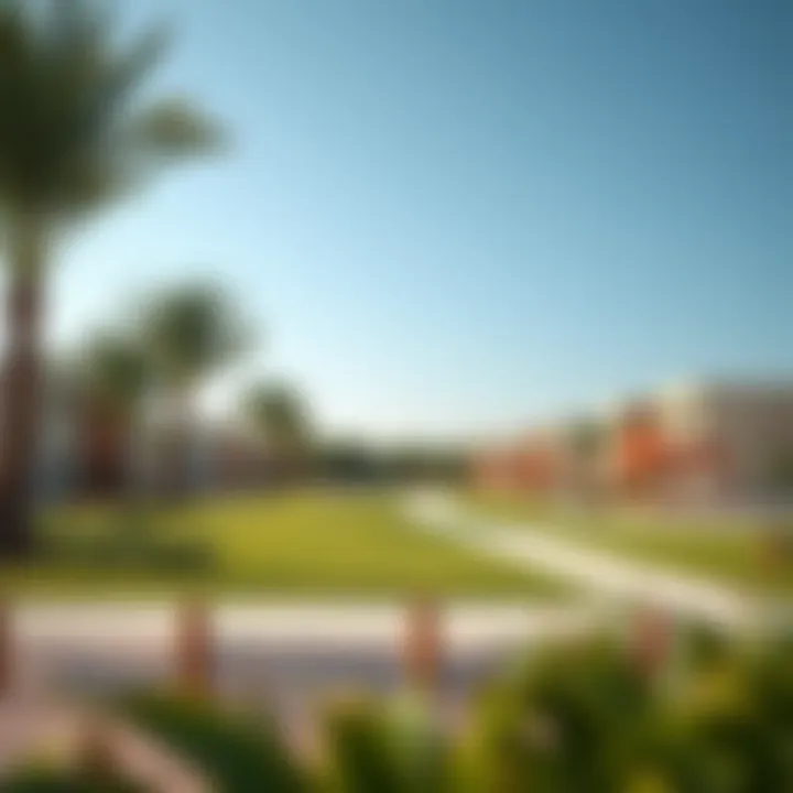 Recreational Spaces in Al Furjan Vibrant community parks in Al Furjan highlighting recreational spaces and families