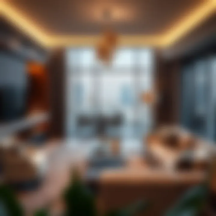 Chic Living Space at Al Scott Park Place Stylish interior design of a living space at Al Scott Park Place.