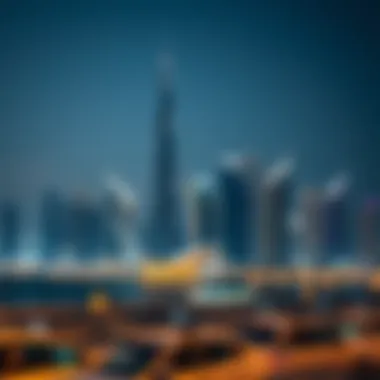 Stunning Dubai skyline with prominent real estate developments