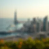 Stunning skyline of a major Arabian Gulf city