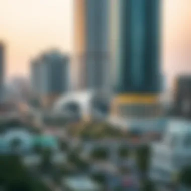 Dynamic Urban Development in the Arabian Gulf Vibrant urban landscape showing ongoing development in the region