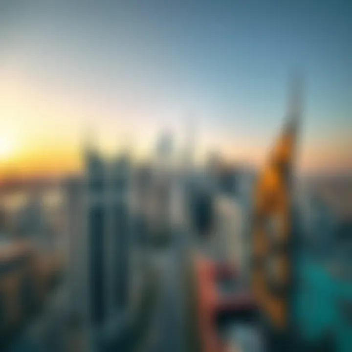 Panoramic view of Dubai Media City from Arjaan by Rotana