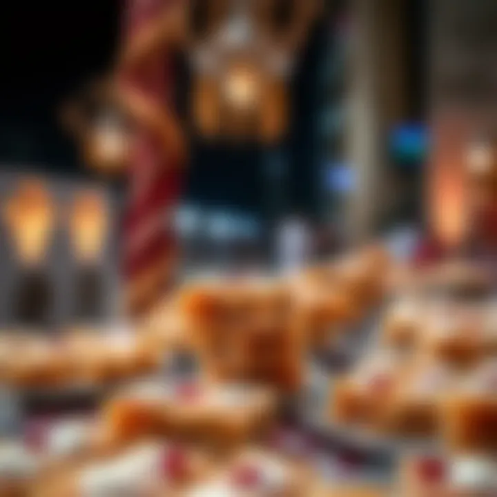 A cultural event featuring baklava as a centerpiece