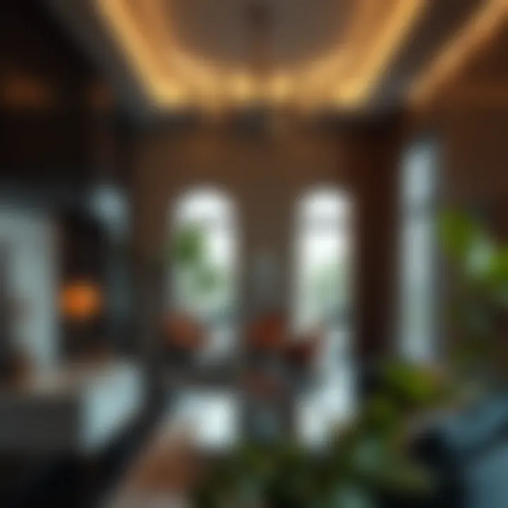 Interior Design of برج الصير Interior design elements of برج الصير highlighting modern aesthetics