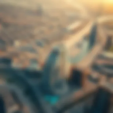 Strategic Location of كابيتال مول Aerial view of كابيتال مول highlighting its strategic location