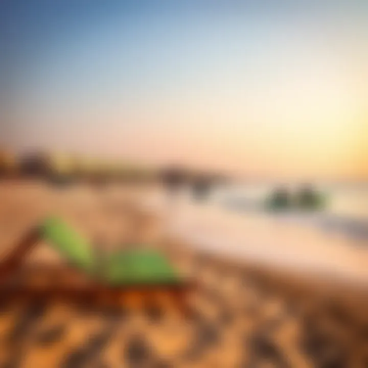 Vibrant beach activities near the hotel