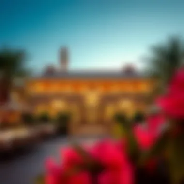 Exterior view of Al Marhabani Restaurant at dusk